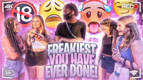 public interviews what is the freakiest thing you have ever done 👀👀 youtube