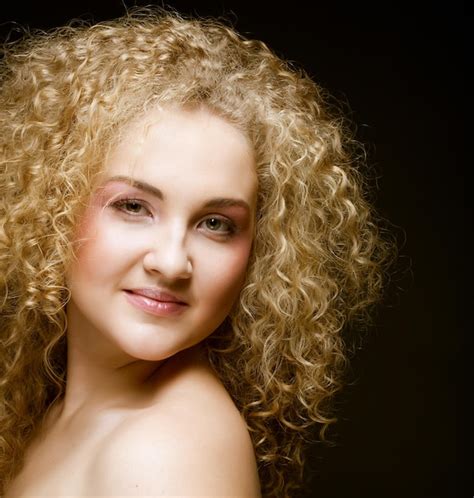 Premium Photo Blonde With Curly Hair