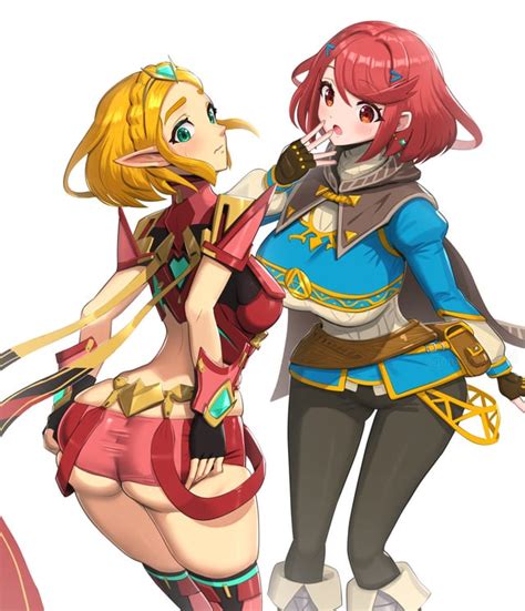 Pyra And Zelda Swap Outfits [xenoblade Chronicles 2 X The Legend Of Zelda Breath Of The Wild