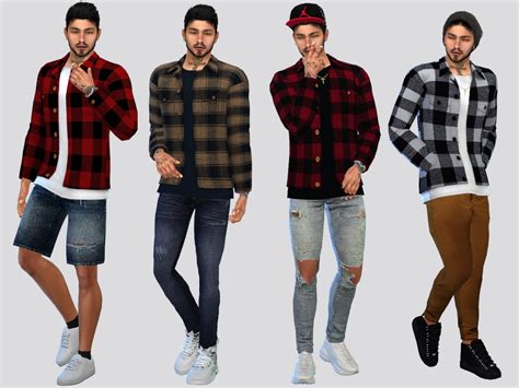 Roddy Gate Flannel Shirt By Mclaynesims At Tsr Sims 4 Updates Vrogue