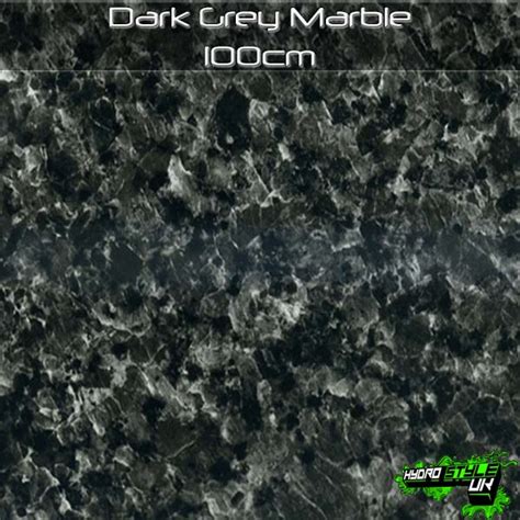 Dark Grey Marble Hydrographics Film 100cm Hydro Style Uk