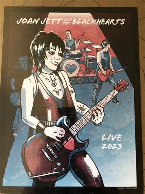Joan Jett Concert Poster For 2023 Tour With Bryan Adams 3000 Picclick