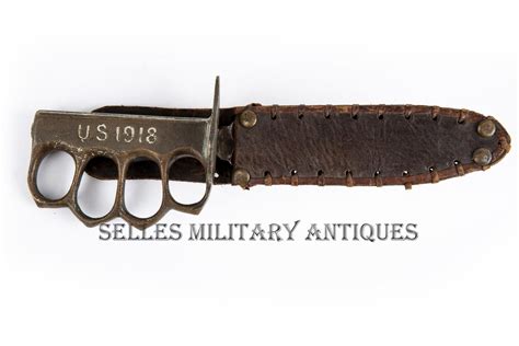 Couteau Trench Knife Au Lion 1918 Us Selles Military Antiques