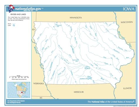 Map Of Iowa Rivers And Lakes Public Domain Map Picryl Public