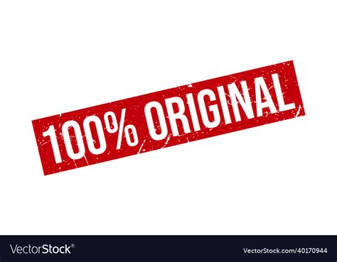 100 Original Rubber Stamp Original Grunge Vector Image