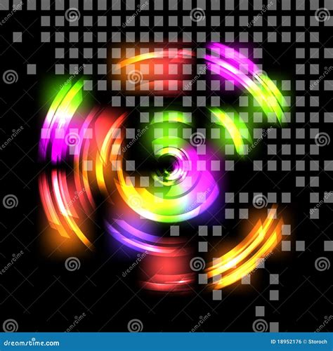 Abstract Colorful Techno Background Stock Vector Illustration Of