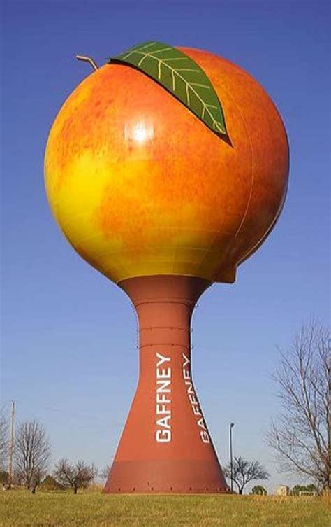 Its A Bird Its A Plane Its A Giant Peach Water Tower Peach