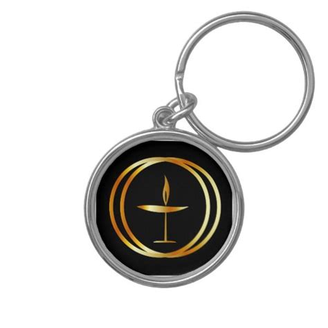 The Flaming Chalice Keychain | Zazzle.com | Keychain, Chalice, Keychain set
