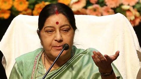 Terror And Talks Cannot Go Together Sushma Swaraj