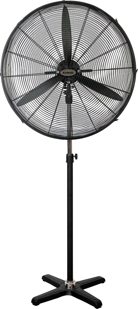 Khind Sf2402 Industrial Stand Fan With High Velocity Adjustable Height