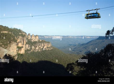 Skyway Cable Car Blue Mountains New South Wales Australia Stock