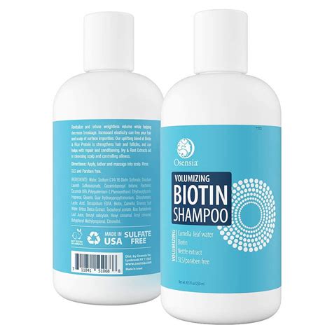 Osensia Paraben And Sulfate Free Biotin Volumizing Shampoo For Hair