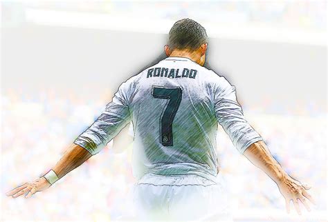Real Madrids Cristiano Ronaldo Digital Art By Don Kuing