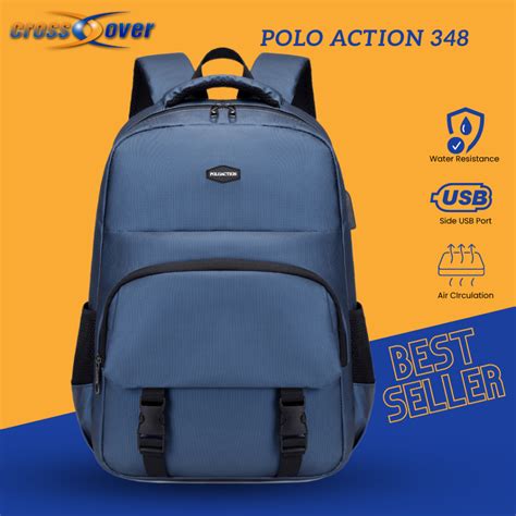 Jual Polo Action Tas Ransel Pria Backpack Tas Kerja Tas Punggung