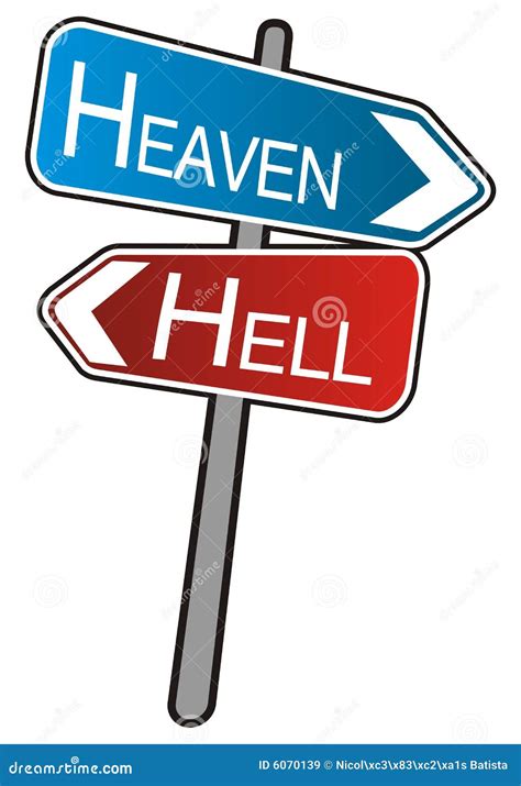 Heaven And Hell Brochures Cartoon Vector Template 140370121