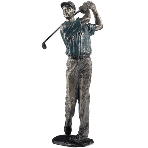 Golf Figurine Statue Golfer Decoration Sculpture Polyresin Arts Ts