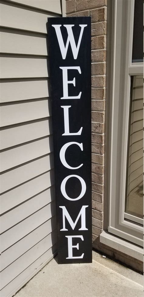 Welcome Front Porch Wooden Sign Front Porch Sign Welcome Etsy Porch