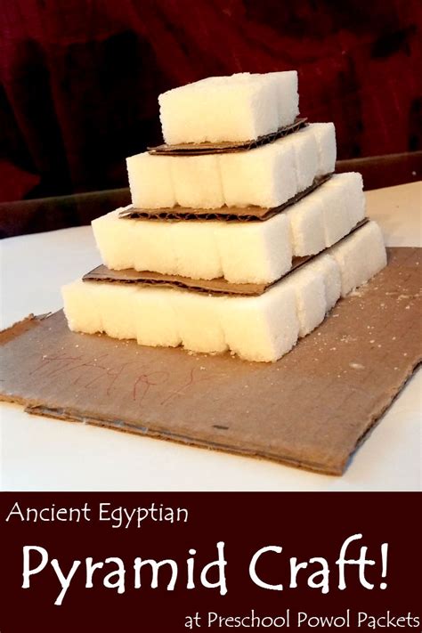 Ancient Egyptian Pyramids Craft Preschool Powol Packets