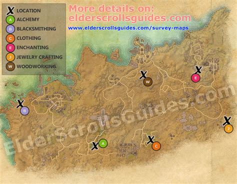 Alikr Desert Survey Report Map Elder Scrolls Online Guides