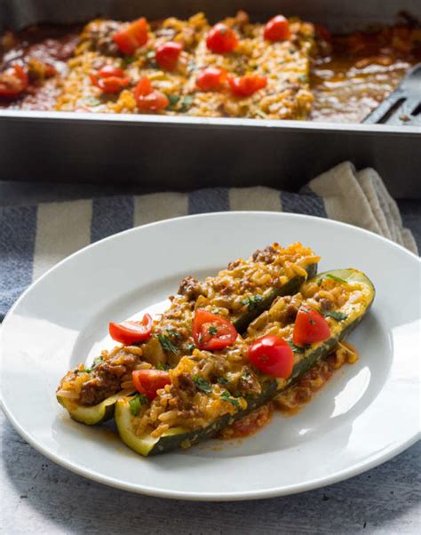 If you are getting tired of making the same taco recipe over and over again, then this will be a great alternative. Taco Stuffed Zucchini Boats - 12 Tomatoes