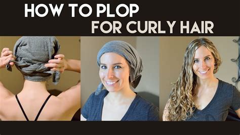how to plop for curly hair plopping youtube