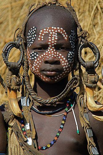 Mursi Girl By Bilroe African Tribal Girls African Women African