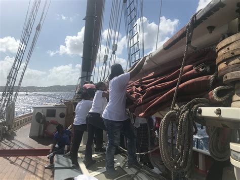 St Croix Students Crew For A Day Aboard The Schooner Roseway St