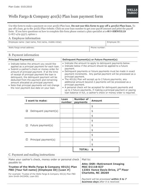 Send money order online wells fargo. Wells Fargo 401K Loan Payoff Form - Fill Out and Sign Printable PDF Template | signNow