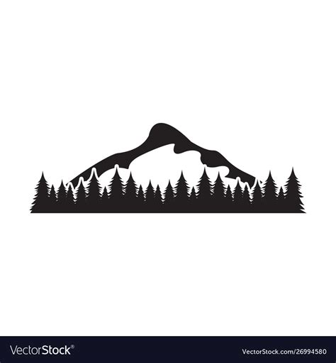 Mountain Graphic Design Template Isolated Vector Image