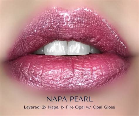 Napa Fire Opal Opal Gloss Lipstick Using Senegence Lipsense Smudge