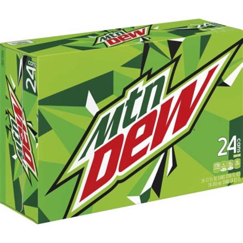 Mountain Dew Soda Cans 24 Pk 12 Fl Oz Jay C Food Stores