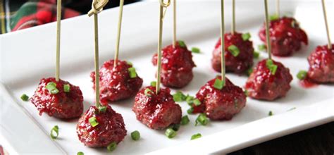 Turkey Meatball Appetizer With Cranberry Glaze