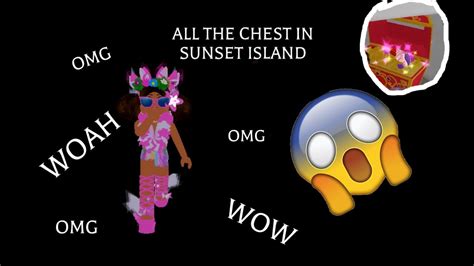 All The Chests In Sunset Island Royale High Youtube