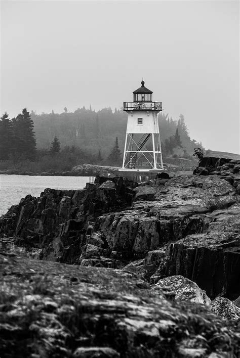 Foggy Lighthouse Photograph By Yvette Schneider Little Fine Art America