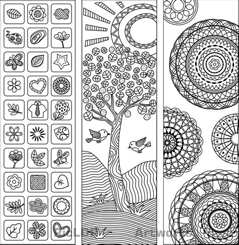 Fun thanksgiving coloring page for kids! Three Coloring Bookmarks - RicLDP Artworks