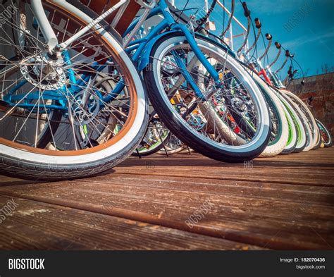 Many Bikes Row On Image And Photo Free Trial Bigstock