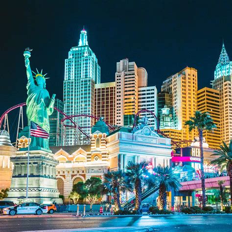 Las Vegas Skyline Illuminated At Night Nevada Usa Travel Off Path