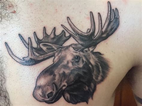 Moose Piece Done By Jason Longtin At Deluxe Tattoo In Chicago Tattoos