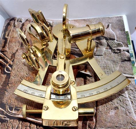 4 solid brass sextant nautical marine instrument astrolabe ships maritime style maritime