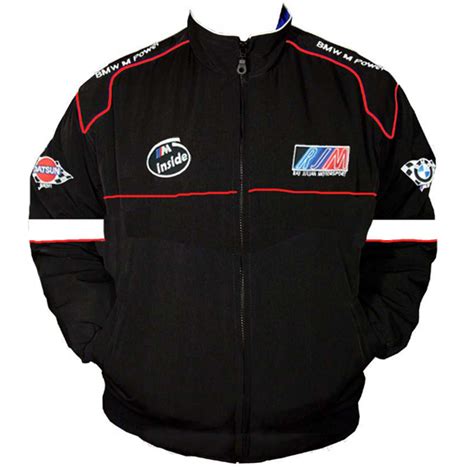 Race Car Jackets Bmw M Sport Racing Jacket Black And White