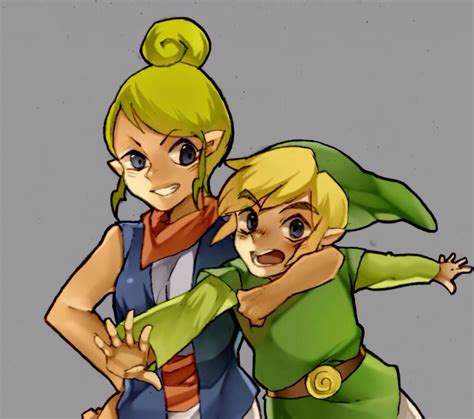 toon link and tetra the legend of zelda know your meme