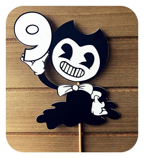 Bendy And The Ink Machine Cake Topper Centerpiece Bendy Etsy