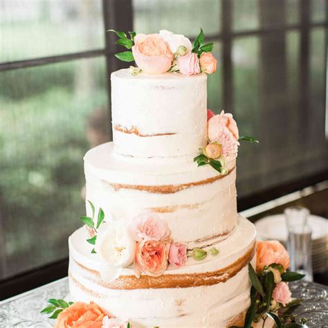 36 naked wedding cakes we love