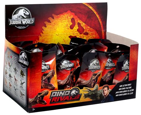 Jurassic World Matchbox Series 2 Dino Rivals Mini Figure 2 Mystery Box 24 Packs Mattel Toywiz