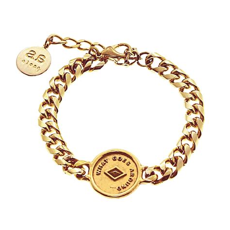 Adelle Bracelet Gold With Karma Coin Alona
