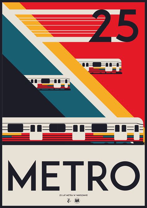 Metro 25 Subway Poster Subway Map Design Vintage Poster Design