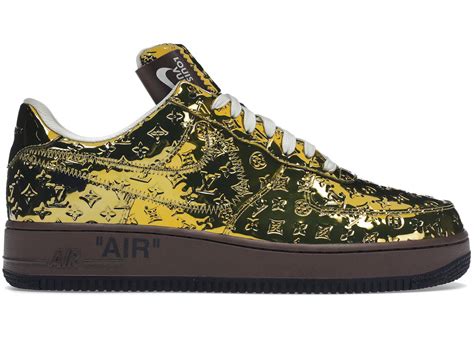 Louis Vuitton Nike Air Force 1 Low Gold The Edit Ldn