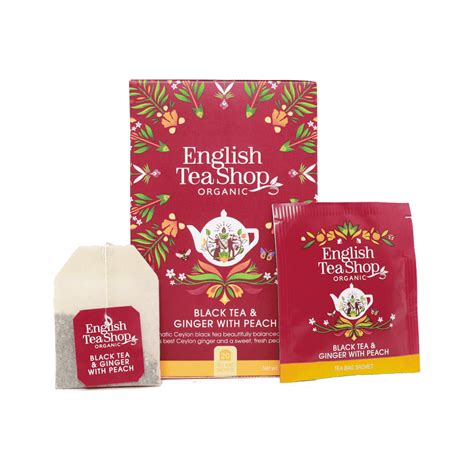 Multicoffee Chá English Tea Shop® Black Tea Ginger E Peach 20 Unid