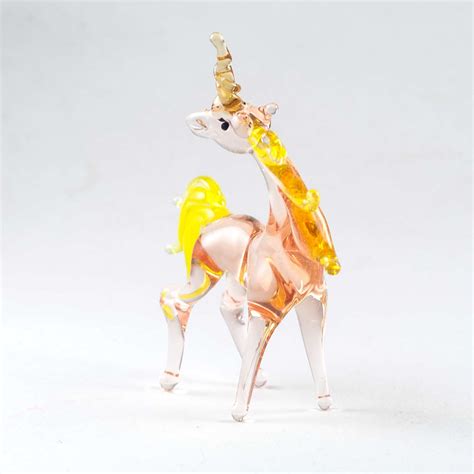 Glass Unicorn Figurine Blown Glass Unicorn Unicorn Etsy