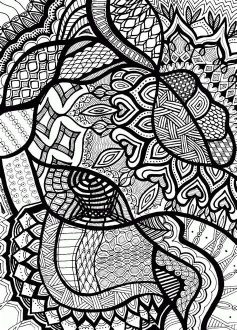 Abstract Patterns Coloring Page